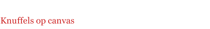 Knuffels op canvas